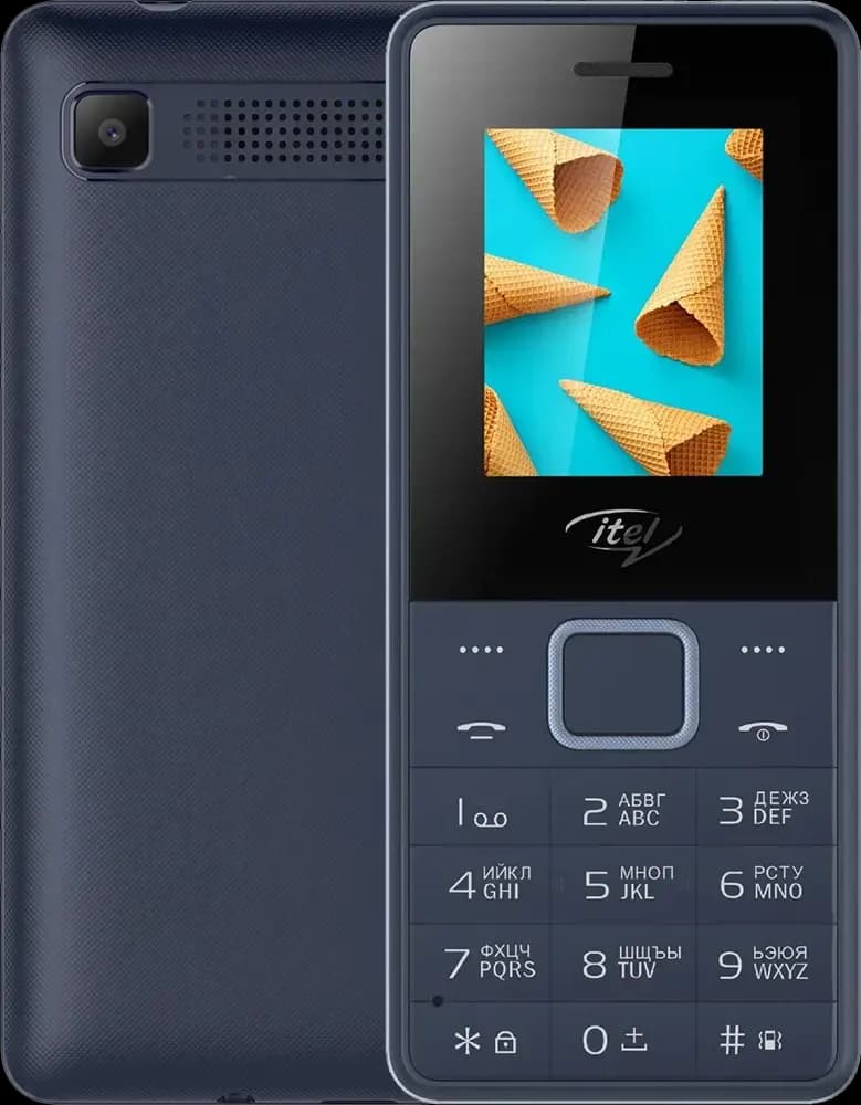 موبايل أي تيل It2160 ثنائي الشريحة ذاكرة داخلية 32 ميجابايت رامات 32 ميجابايت شبكة الجيل الثاني - أزرق غامق