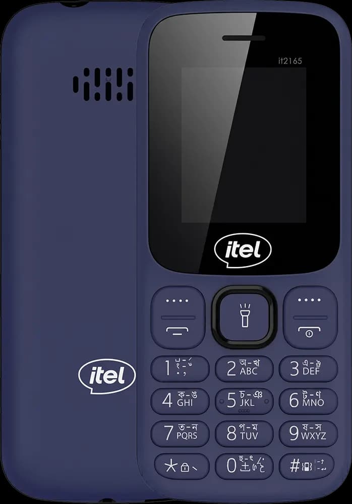 موبايل ايتل IT2165، شريحتين، مساحة 32 ميجابايت، رام 32 ميجابايت، شبكة 2G - لون ازرق داكن