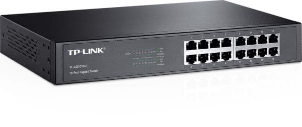 سويتش ديسكتوب تي بي لينك، 16 منفذ، جيجابيت، TL-SG1016D
