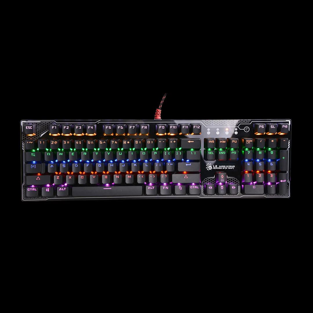 كيبورد جيمنج ميكانيكال Bloody B810R بتقنية LIGHT STRIKE وإضاءة RGB متحركة
