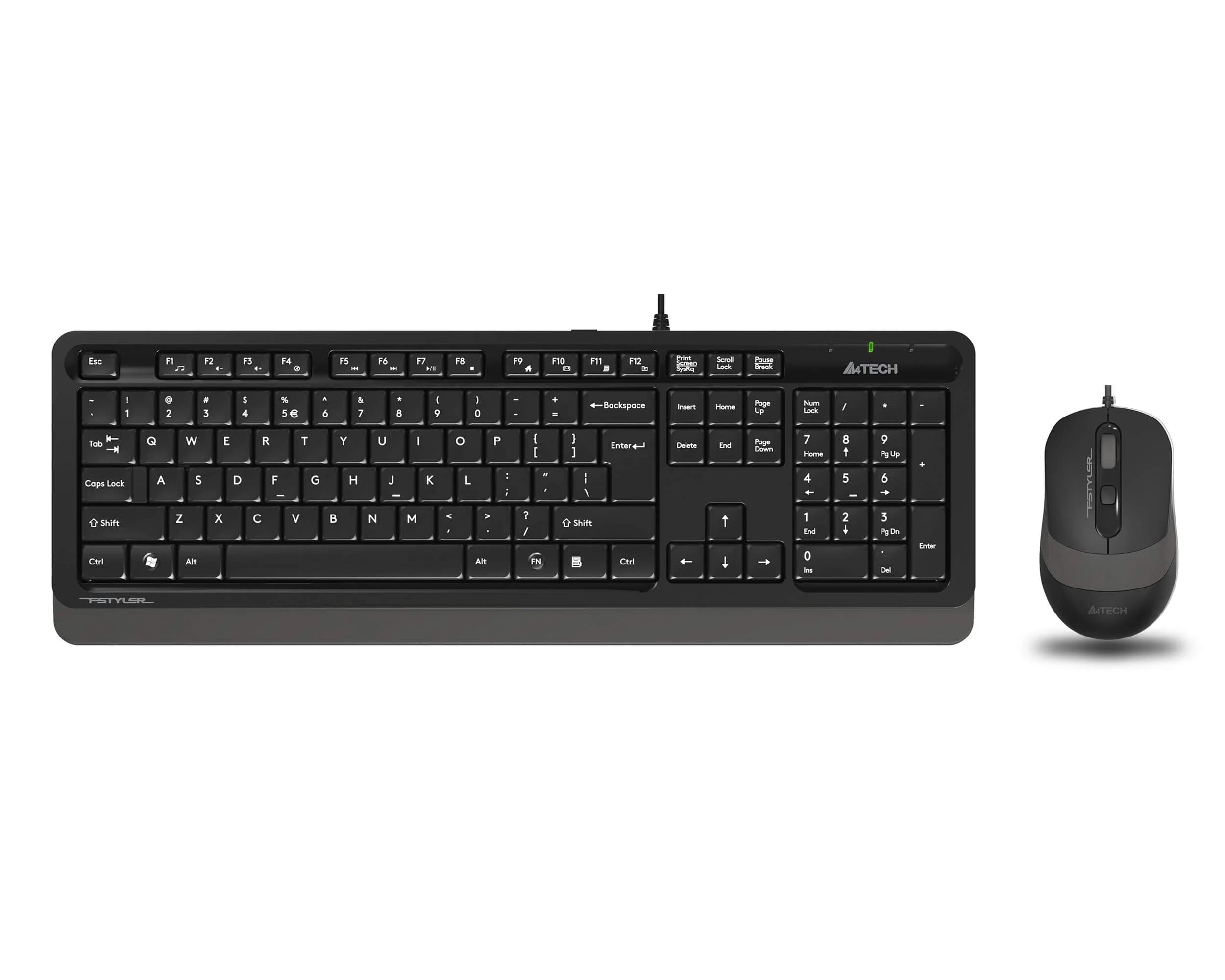 A4TECH Wired Mouse and Keyboard F1010-BLUE