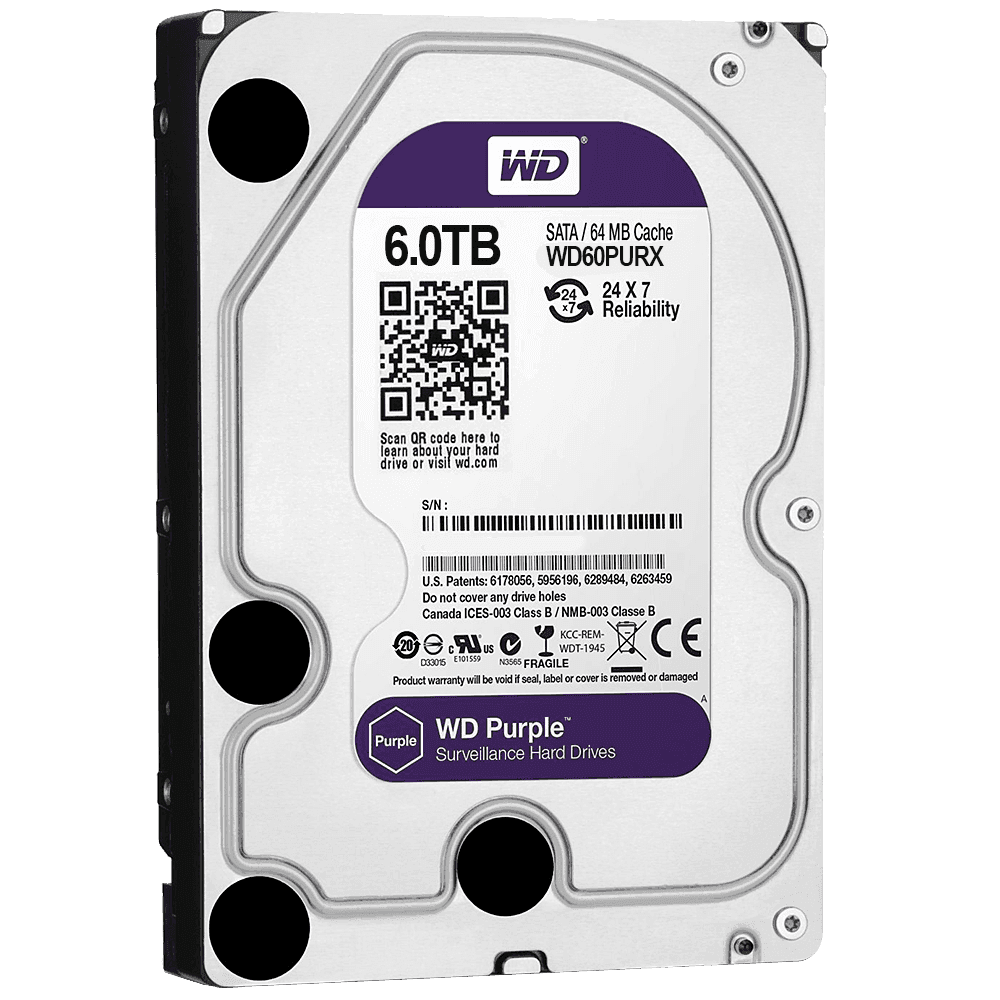 Western Digital Purple Surveillance Hard Drive 6TB