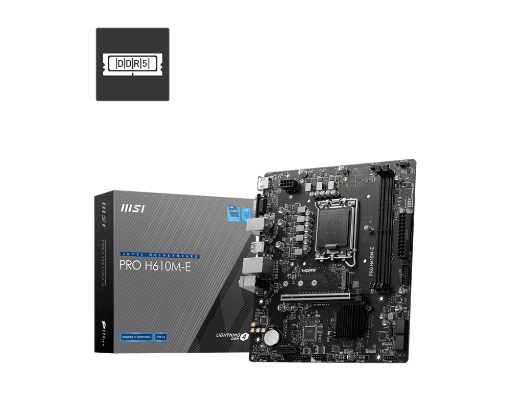 MSI PRO H610M-E DDR5 Motherboard M-ATX