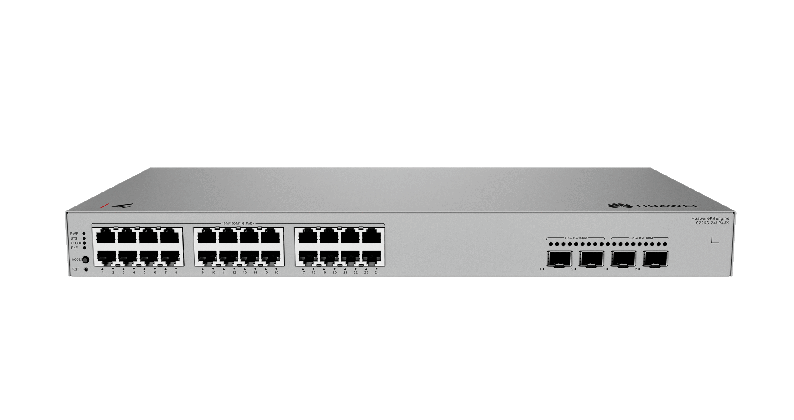 Huawei S220S-24LP4JX GIgabit PoE switch, 2x 2.5G SFP, 2x SFP+