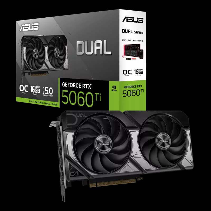 ASUS Dual GeForce RTX™ 5060 Ti 16GB GDDR7 OC Edition