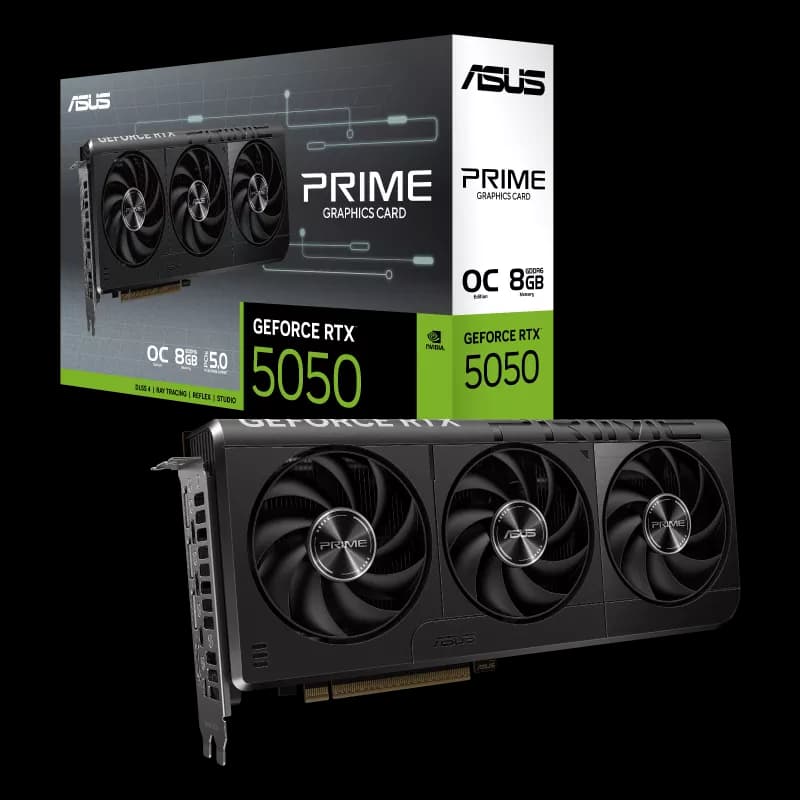 ASUS Prime GeForce RTX™ 5050 8GB GDDR6 OC Edition