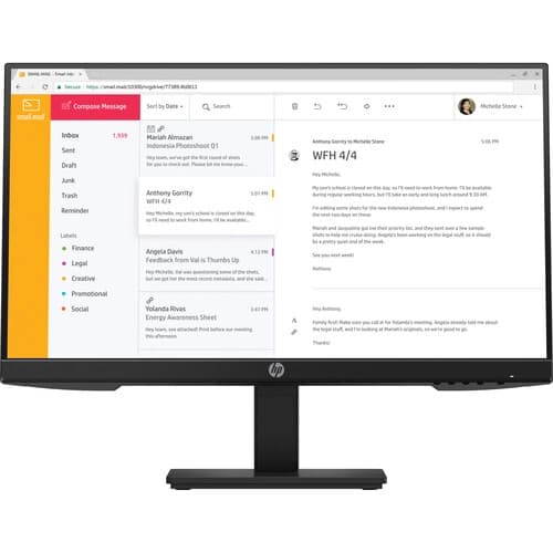 شاشة HP P24h G4 (24″ ) FHD IPS Monitor