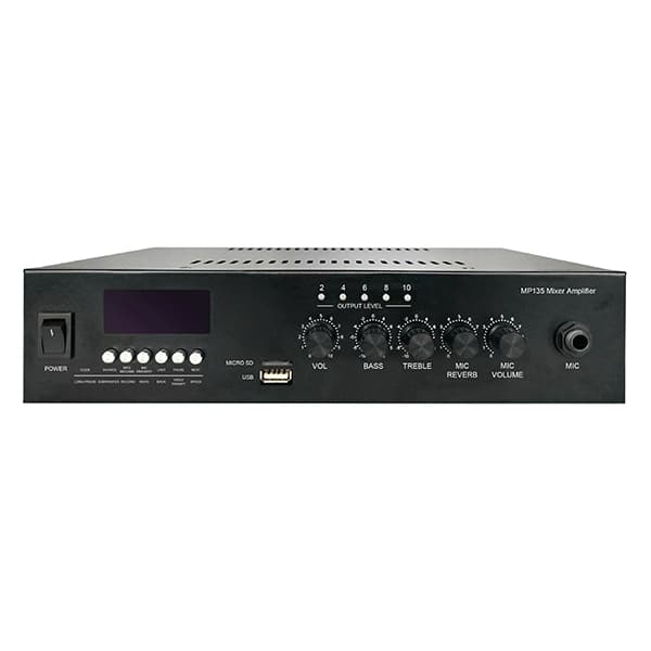 Multi-Function Mini Mixer Amplifier 35W with USB.SD MP135 امبليفير مينى 35 W
