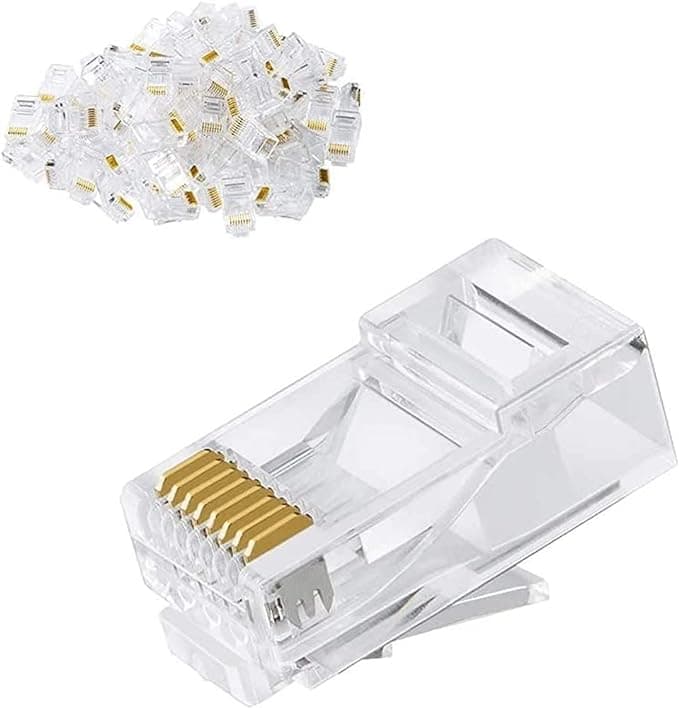 RJ45 Cat6 Plastic UTOPIA مجموعة من 100 قطعة