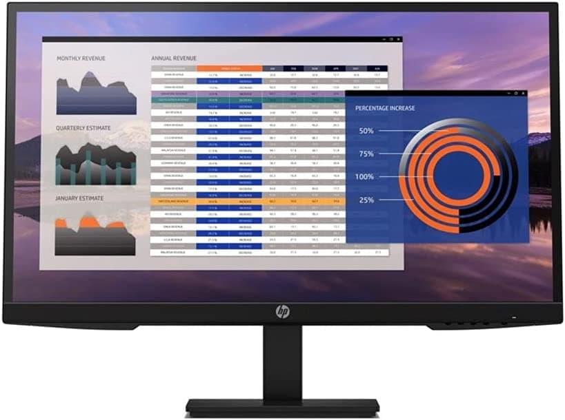 شاشة HP P27h 27-Inch G4 FHD (1920 x 1080) IPS Display Monitor 5ms 75hz Refresh Rate with DP HDMI VGA Inbuilt Speaker Low Blue Light Mode Vesa Mount Height Adjustable Mercury-Free Display