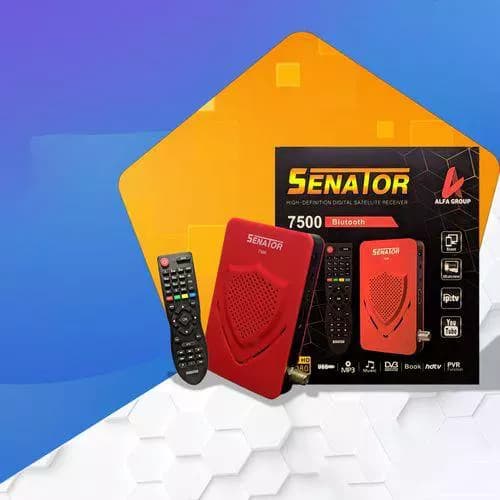 Senator Mini HD receiver, IPTV feature, red, model 7500 ريسيفر