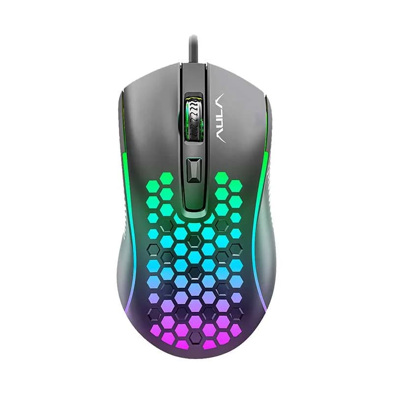 AULA S11 Gaming Mouse Honeycomb Design RGB Multi Light ماوس جيمينج