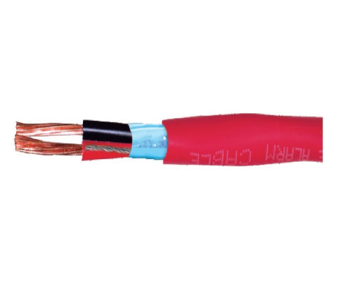 Flexible Fire Alarm Copper Cable – 2×2.5 mm² – 500V – 105°C – Screened كابل فاير