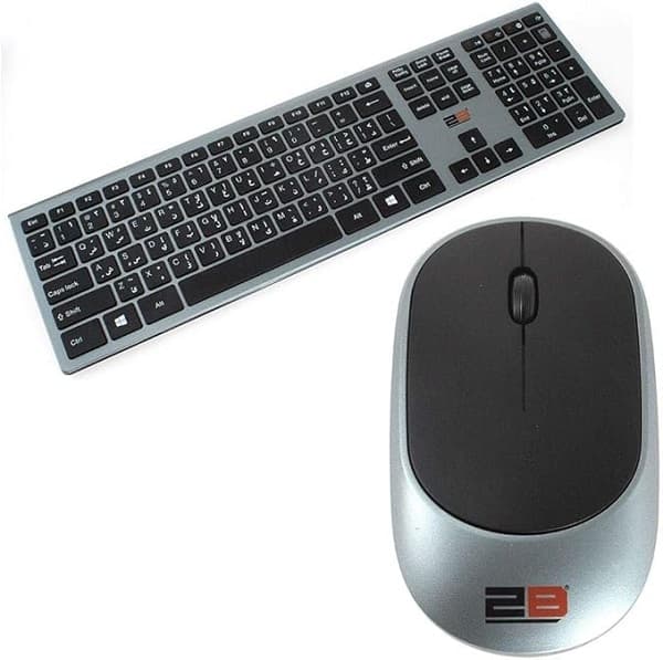2B (KB306) Business Series Wireless Keyboard and Mouse Combo – Dark GrayBlack