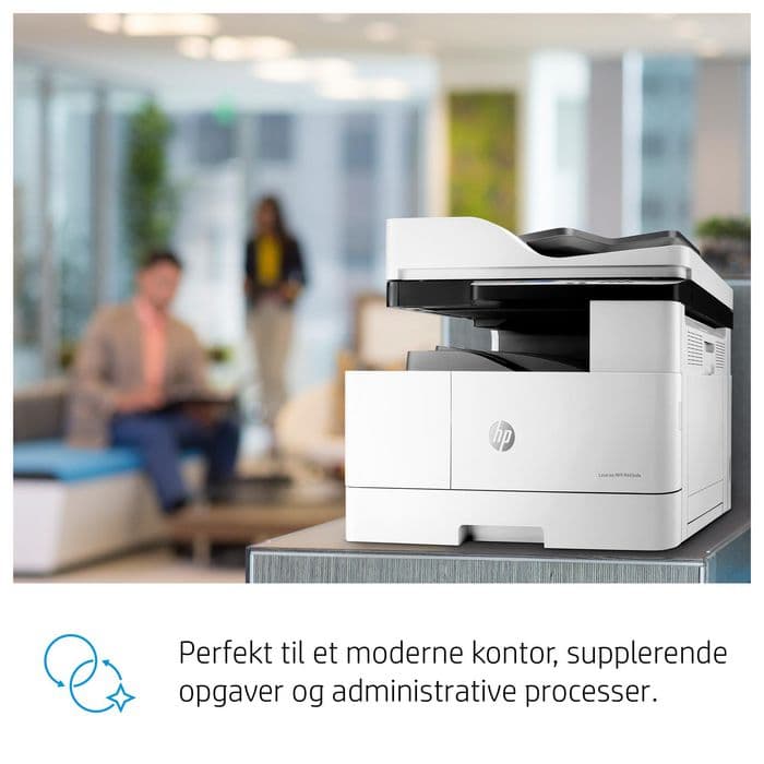 HP LaserJet MFP M443 MFP (New) *A3*   طابعة ليزر ابيض و اسود متعددة الوظائف ( طباعة- نسخ – مسح ضوئى  ب سرعة طباعة تصل الى 25 ورقة ف الدقيقة و بمعدل طباعة 8000 ورقة طباعة تلقائية على الوجهين ) تتميز بجودة طباعة عالية الدقة