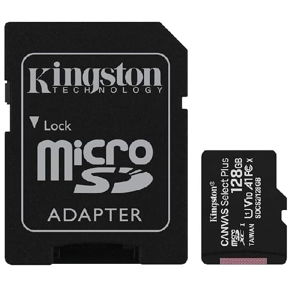 Kingston Canvas Select Plus 128GB microSDXC Memory Card with Adapter