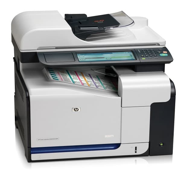 HP COLUR LASER JET CM3530fs MfP    طابعة اتش بي الوان 3530 استيراد فرز اول وليزر جيت للطباعة والنسخ والمسح الضوئي بسعة حبارة 12000 ورقة  وسرعة عالية الدقة تصل الى30 ورقة في الدقيقة وطباعة دوبليكس على الوجهين