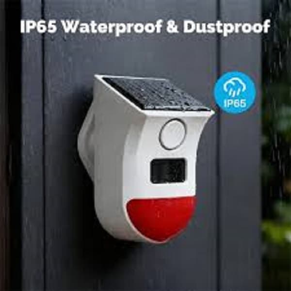 (WHS01) Tuya Smart Wifi Solar Alarm إنذار ذكي يعمل بالطاقة الشمسية