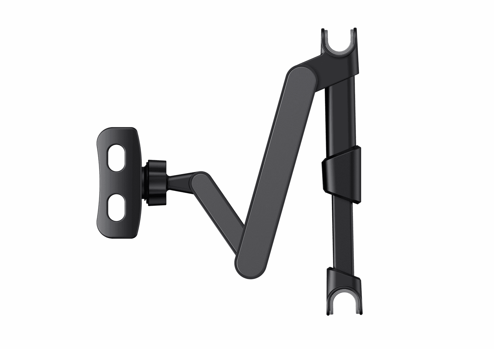 Havit ST7153 360° Universal Car Seat Headrest Mount – Adjustable Articulated Arm Tablet Holder – One-Touch Secure Lock for 4.7″ to 12.9″ Devices – Silicone Anti-Slip Design