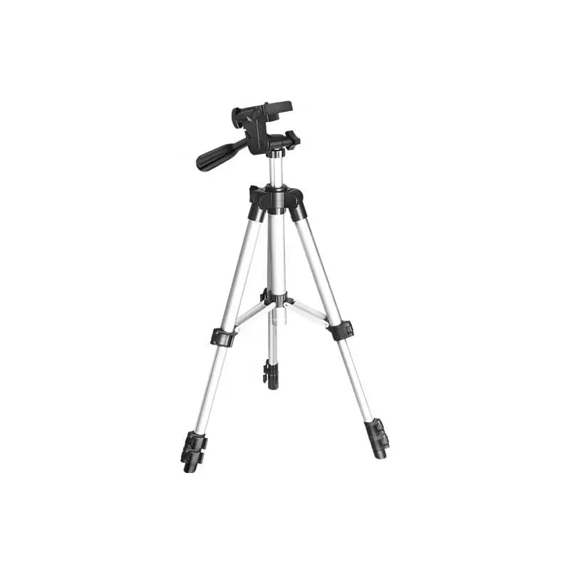 Havit HM131 Universal Adjustable Tripod – Lightweight Aluminum Alloy Mobile & Camera Stand – 35cm to 105cm Height Range – 3-Way Pan Head with 360° Rotation – Compact Travel Design with Phone Adapter