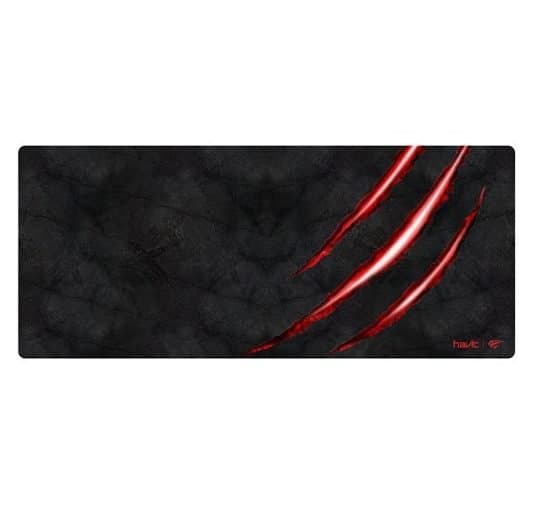 Havit HV-MP860 Extended Gaming Mouse Pad – 70x30cm – Large Desk Mat – Non-Slip Rubber Base – High-Precision Cloth Surface – Black