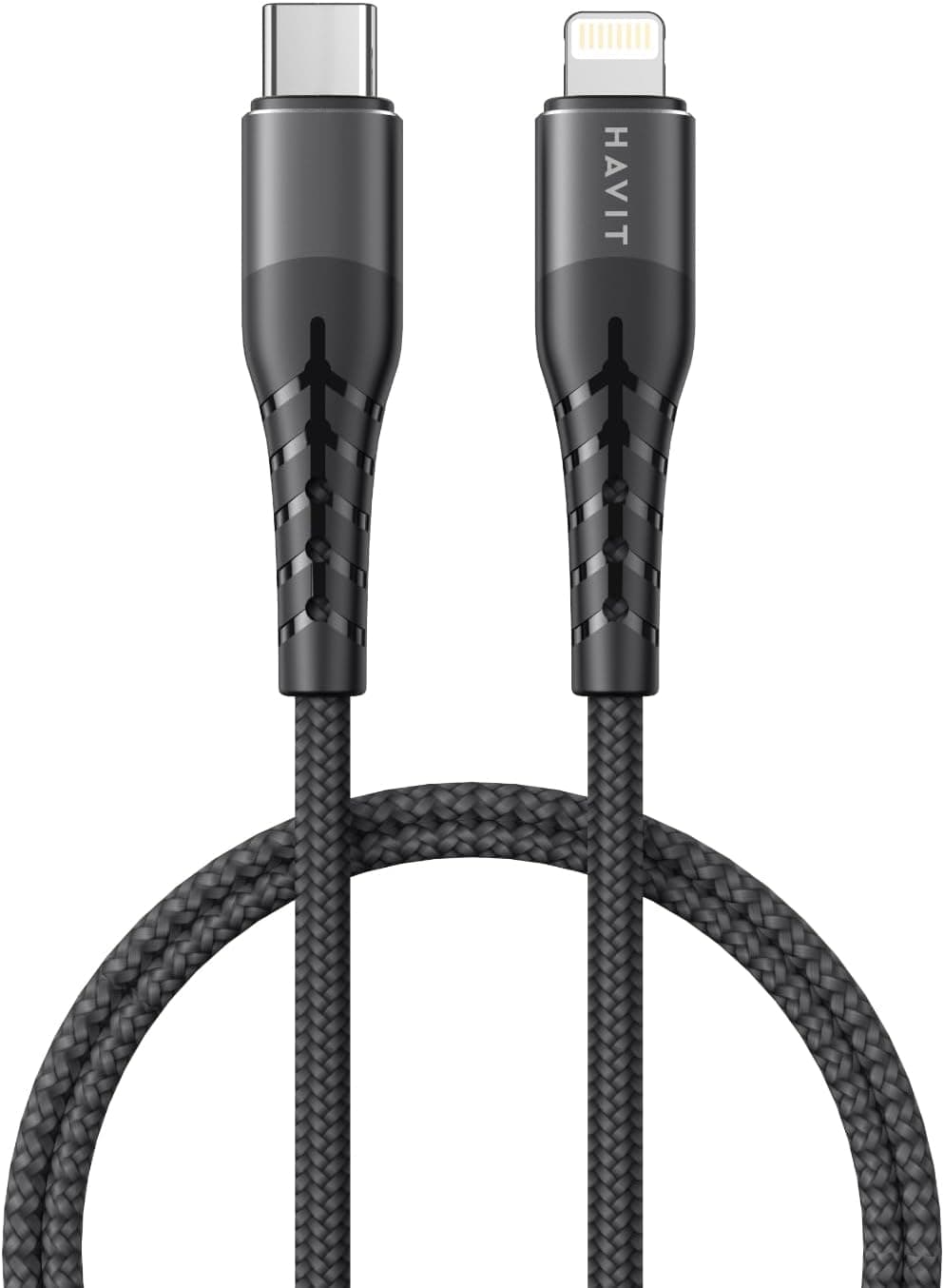 Havit RH14 20W PD Fast Charging Cable – USB Type-C to Lightning – High-Speed Data Sync – Durable Charge & Sync Cord – Black