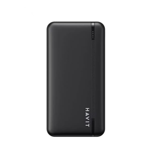 Havit PB90 10000mAh Power Bank – 22.5W Super Fast Charging with 4 Output Ports & LED Display – Black