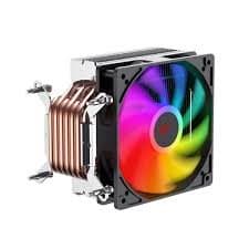 Havit F2005 Gamenote RGB CPU Cooler – 6 Copper Heat Pipes – 120mm PWM Fan – 200W TDP – Intel LGA1700 & AMD AM5 Compatible – Black
