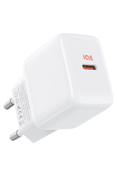 JSAUX CH2006 Wall Charger 20W – Dual USB Ports – 3.4A High-Speed Output – Smart Charging Adapter for iPhone, Samsung & Android – White