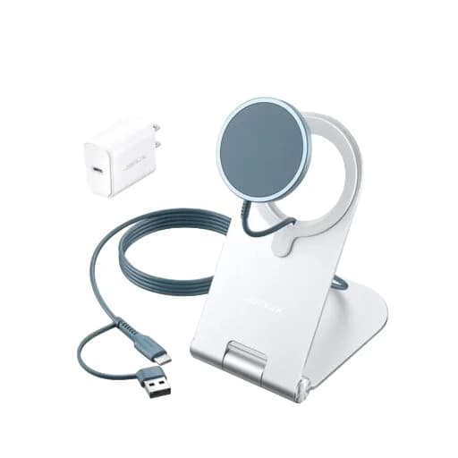 Jsaux SP0111  Charger Stand For IPhone & Apple Watch Silver