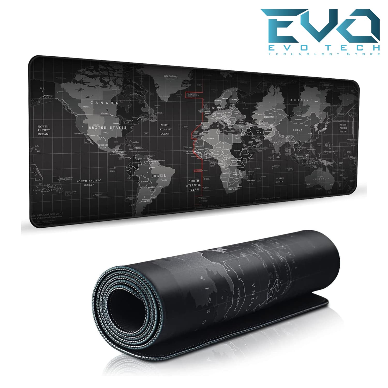 World Map Gaming Mouse Pad 70×30