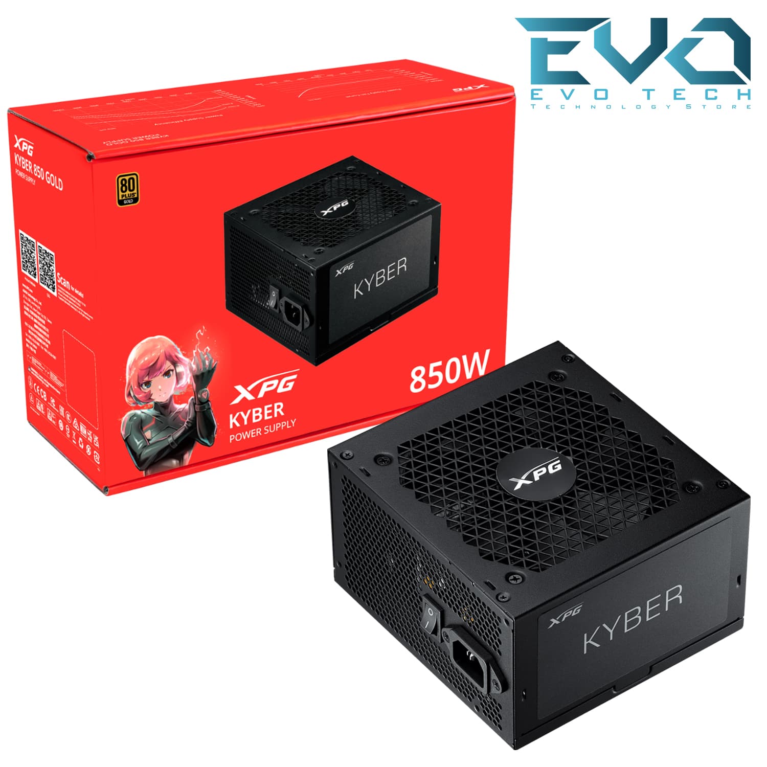 XPG KYBER 850W 80+ Gold ATX 3.1 Power Supply