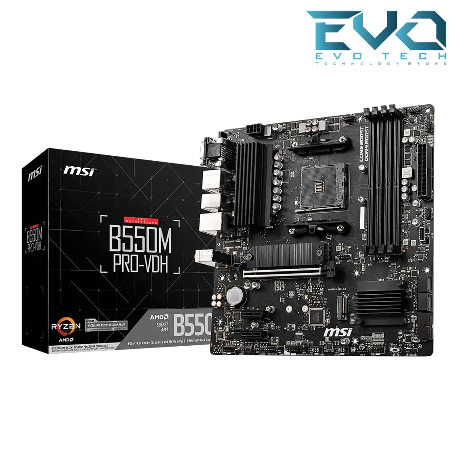 MSI B550M PRO-VDH DDR4 AM4 Micro-ATX Motherboard