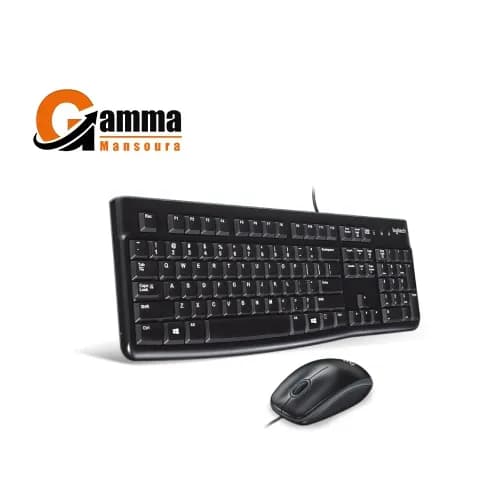 Logitech Wired Desktop Mk120 Keyboard & Mouse (black)