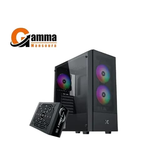 XIGMATEK HERO II AIR 4-FAN ARGB CASE + Z-POWER II Z750 600W PSU