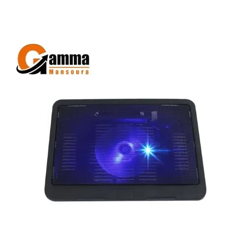 Gamma GT-79 Cooling Pad Containing Five Angle Stand With Two USB Ports And Fan Control button For Laptop 370x275x27mm – Black
