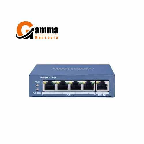 switch 4 port hikvision DS-3E0505P-E/M POE