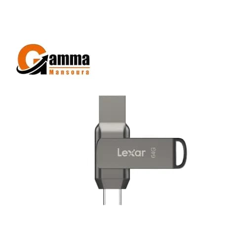 Lexar 64GB JumpDrive Dual Drive D400 USB 3.1 Type-C and Type-A Flash Drive, Up to 130MB/s Read
