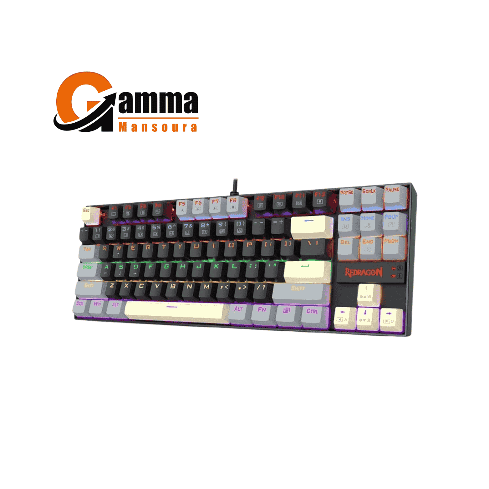 Redragon Kb K552 Lgy-R KUMARA   Rainbow Black/Gray Blue Switch