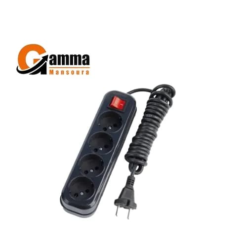 Zero Z20 4Port Power Strip 3m Black