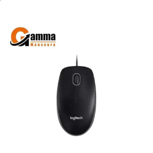 LOGITECH B100 OPTICAL USB MOUSE – BLACK