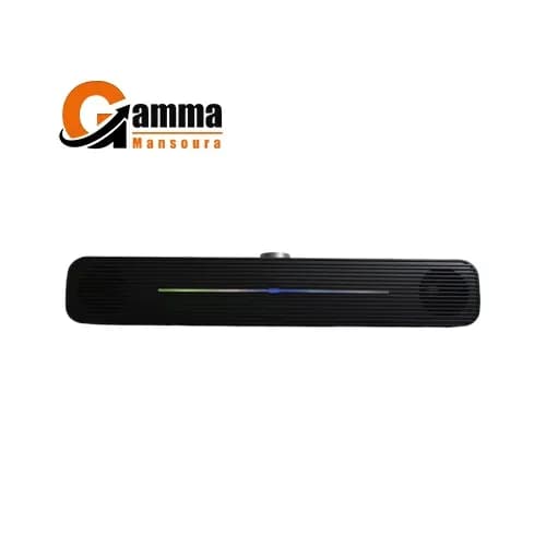 Gamma Wired Speakers ,Gaming RGB , USB Port , Pc With Lights , Black , GT-317