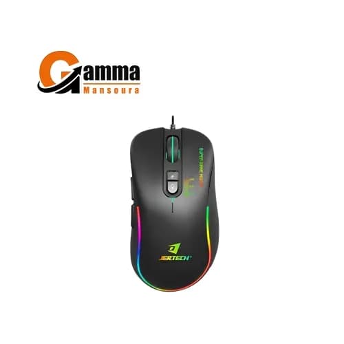 JERTECH XP13 GUNS Wired DPI 3600 Colorful LED Gaming Mouse – Chrome 1000Hz Black