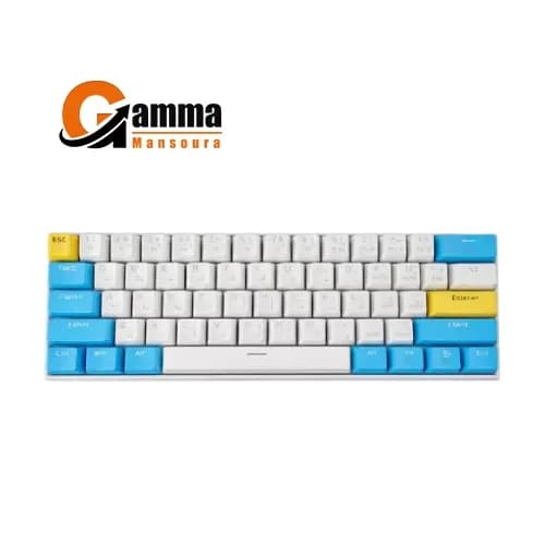 كيبورد ميكانيكي ريدراجون K530 PRO DRACONIC لاسلكي 3 أوضاع حجم 60% (سويتش أبيض)