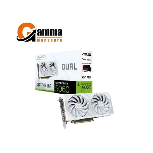 ASUS Dual GeForce RTX 5060 White OC Edition 8GB GDDR7