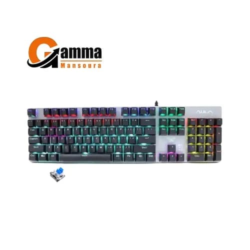 كيبورد ميكانيكي Aula F2068Pro بسويتش أزرق