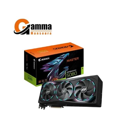 GIGABYTE Aorus NVIDIA GRFORCE RTX 5080 Master OC 16GB GDDR7
