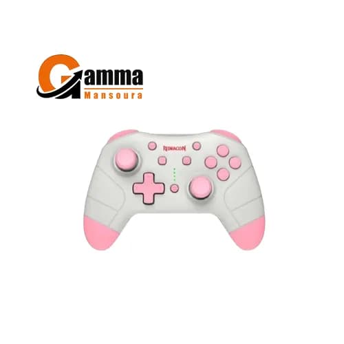 يد تحكم لاسلكية Redragon Pluto G815 باللون الوردي