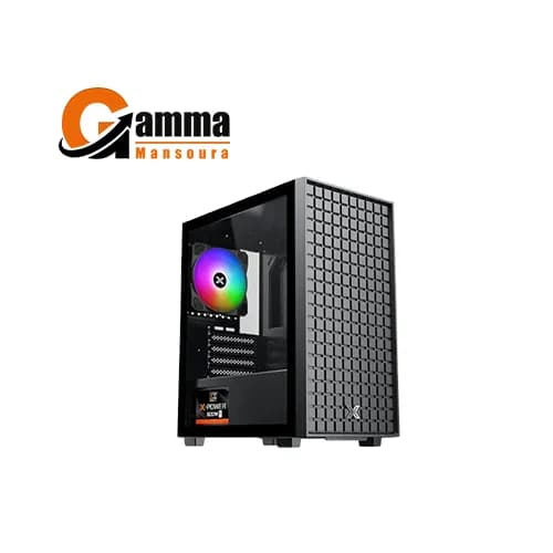 Xigmatek Sky M FRGB 3 Fan Mid Tower Case with X-Power 600W 80+ White PSU Micro ATX Mini ITX Support Steel Chassis USB 3.0