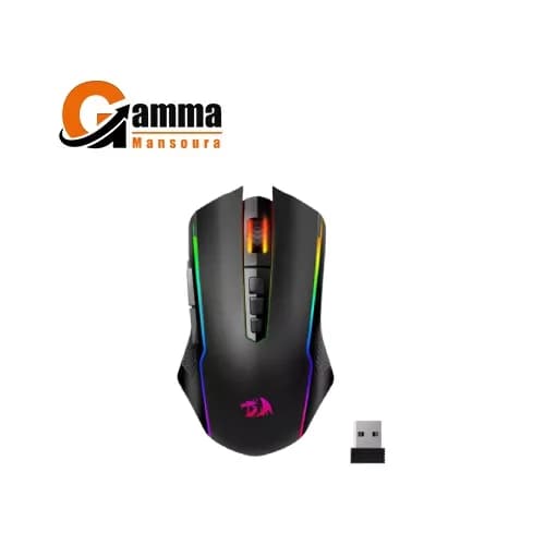 ماوس جيمنج ريدراجون M914 NIX بإضاءة RGB، ثلاثي الاتصال 2.4G/USB-C/بلوتوث